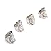 Misscat Bohemian Vintage Punk Ethnic Silver Rings for Women Joint Knuckle Ring Set 4pcs