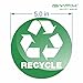 iSYFIX Recycle Sticker for Trash Can –6 Pack 5 inch- Premium Self-Adhesive Vinyl, Laminated for Weatherproof, UV Resistant, Perfect Label Stickers for containers, Ideal Sign for Home, Office, Kitchen