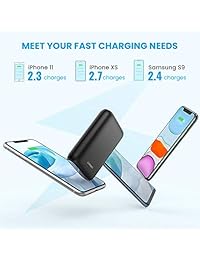 UGREEN Portable Charger 10000mAh PD 18W USB C Power Bank Power Delivery 3.0 Battery Pack QC 3.0 Fast Charge with LED for iPhone 11 Pro Max, XR XS Max X 8, iPad, Nintendo Switch, Samsung, LG, Phones
