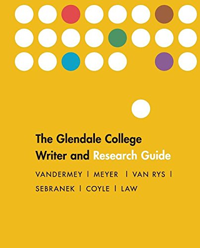 GLENDALE COLLEGE WRITER+RSRCH. 1111464065 Book Cover