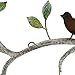 Westcharm 24 in Branches w/Birds and Leaves for Home Outdoor Decorative Metal Wall Sculpture