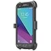 Galaxy J3 Luna Pro Case/J3 Eclipse Case/J3 Prime Case/J3 Emerge Case/Amp Prime 2/Express Prime 2/Sol 2/J3 2017/J3 Mission Belt Clip Holster w/Built in Screen Protector [Case& Holster Combo] - Black