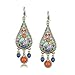 Himeiping Ethnic Retro Bohemian Droplets Color Dress Mexico Gypsy Dangle Earrings