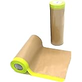 Tape and Drape, Paint Masking Paper, Pre-Taped Masking Paper for Painting, 2 Pack Car Protection Covering Paper, Paint Tape,