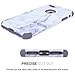 iPhone 7 Plus Case, Dexnor Dual Layer Hybrid Marble Hard Case Full Body Anti Scratch Shock-Absorbing Protective Case for iPhone 7 Plus 5.5’’ - Gray