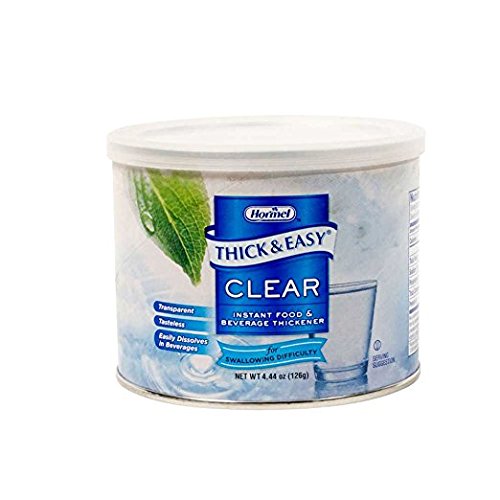 Thick and Easy Clear Instant Food and Beverage Thickener, 4.4 Ounce -- 4 per case.