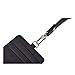 Slim Credit Card Holder Wallet Mens Women Leather Id Card Case Neck Wallet Pouch (Black)