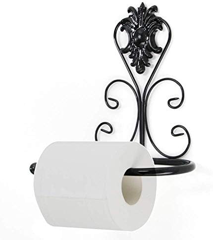 Zjhdx ペーパータオルホルダー 鍛冶屋手作り壁マウント錬鉄トイレットペーパーホルダー農家 ヴィンテージ装飾簡単に