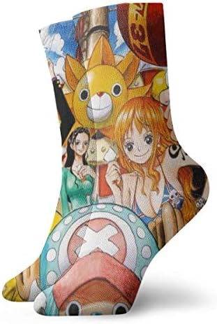 HannahMia Unisex Anime Cartoon Cute Cool One Piece Warm Cute Music Band Athletic Crew Socks Gift