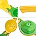 Chefbar Metal Lemon Lime Squeezer Manual Citrus Press Juicer Top Rated Premium Quality Citrus Juicers Aluminum Lime Squeezers, Fresh Force, Yellow