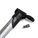 VeloChampion Airblast Racing Inflatable Rubber Toy Racing Compact Double Shot Bike Mini Pump Black/Silver
