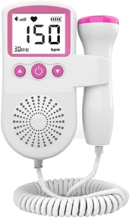 Portable Fetal Monitor Baby Heartbeat Monitor Handheld Prenatal Listening Device for Pregnancy Heart Rate Monitoring Fetalcare Analysis