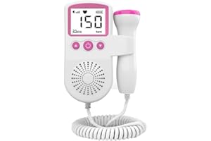 Portable Fetal Monitor Baby Heartbeat Monitor Handheld Prenatal Listening Device for Pregnancy Heart Rate Monitoring Fetalcar