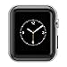 Coobes Compatible with Apple Watch Case Series 5/4 44mm 40mm, Ultra-Thin TPU Plating Bumper Shiny Lightweight Shockproof Protector Cover Slim Shell Frame Compatible iWatch (Black, 44mm)