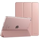 TiMOVO Case for New iPad 7th Generation 10.2" 2019, Slim Translucent Frosted Back Protective Cover Shell with Auto Wake/Sleep, Smart Case Fit iPad 10.2-inch Retina Display - Rose Gold