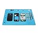 Zoostliss 13.7 x 9.8 inch Screw Repair Mat Heat Insulation Silicone Repair Tools Pad Desk Mat Maintenance Platform BGA Soldering Repair Station with Screw Keeper