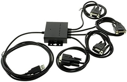 USB 4-Port Serial Adapter/USB 2.0 Quad Port Serial DB-9 RS-232