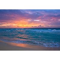 PigBangbang,Premium Basswood Mural - Surf Sunrise Waves Sand Ocean Beach - 300 Piece Jigsaw Puzzle (20.6 X 15.1