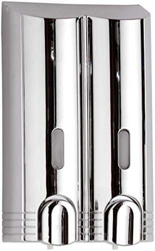 DI Wall Mounted Double Pump Soap Lotion Dispenser Bath or Kitchen W/ Lock System