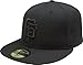 MLB San Francisco Giants Black on Black 59FIFTY Fitted Cap, 7 3/8