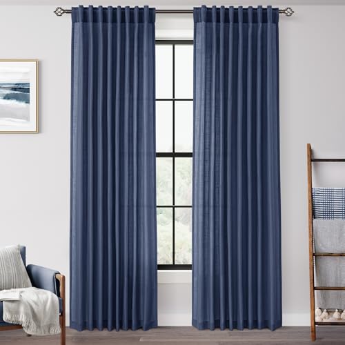 Jolilight Navy Blue Curtains Length