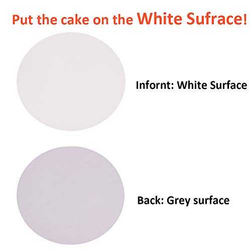 10" x 10" x 5" Cake Boxes with Window & 10" Round Cake Boards(10 Pack of Each), Paperboard Cake Baker Box for Bakery, Cakes, Pastries by ZMYBCPACK