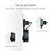 HACI Google Home Mini Wall Mount Outlet Holder, A Space-Saving Accessories for Google Home Mini Voice Assistant, Neat Cord Management (Eblack)