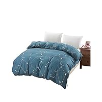 HANBINGPO Duvet Cover White Green Cartoon Children Quilts Cover Twin Full Queen Cotton Girl Bedding,style4,AU Queen(83x83 inch)