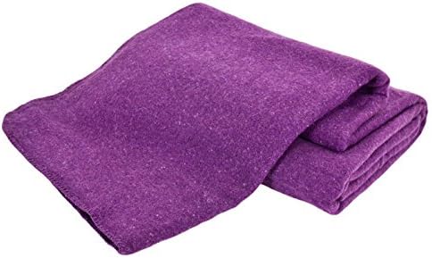 Creswick Australian Mills Hobart Machine Washable Blanket, Full/Queen, Amethyst