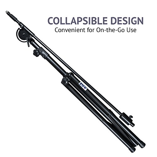 LyxPro SMT1 Professional Microphone Stand Heavy Duty 93” Studio