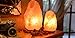 Natural Himalayan Rock Salt Lamp 8-13 lbs with Wood Base, UL Approved Electric Wire, with Dimmer & Bulb