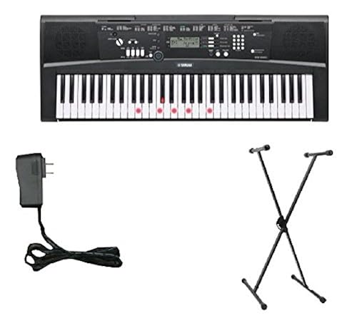 Yamaha EZ220 Keyboard with Lighted Keys Includes X-Style Stand