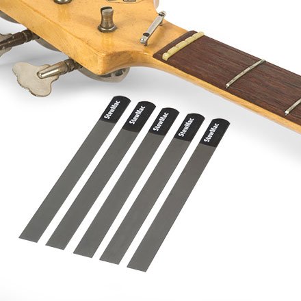 StewMac Gauged Nut Slotting File Set for Bass, for 5-String - Set of 5