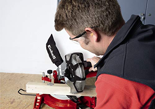 Einhell Kapp Gehrungssäge TC-MS 2513 L (1600 W, Sägeblatt Ø 250 mm, Schnittbreite 130 mm, schwenkbarer Sägekopf, Laser) – Bild 3