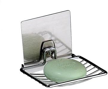 FW Magic Sticker Chromed Metal Soap Rack T03SH/ Receive Casket /Traceless Sticker Soap Dish