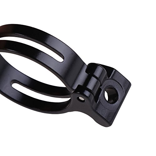 XH Durable 34.9mm Front Derailleur Braze-on Adapter Clamp for Bike MTB (Black)