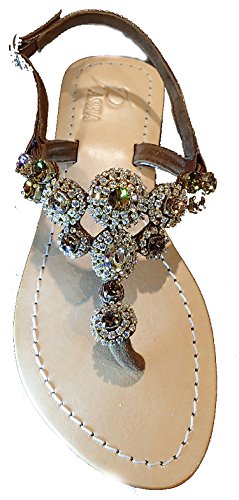 Genuine Leather Jeweled Shoes Pasha, KOMODO (9)