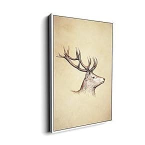 Canvas Wall Art for Living Room, Bedroom Animal Portrait Framed Canvas Prints for Home Decoration Ready to Hang - 16x24 inches
