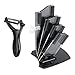 Ceramic Knife Set Kitchen Knife Cutlery Set Rust Proof Stain Resistance Ceramic Blade Set (6 Pieces Knife Set with Holder-Black2)