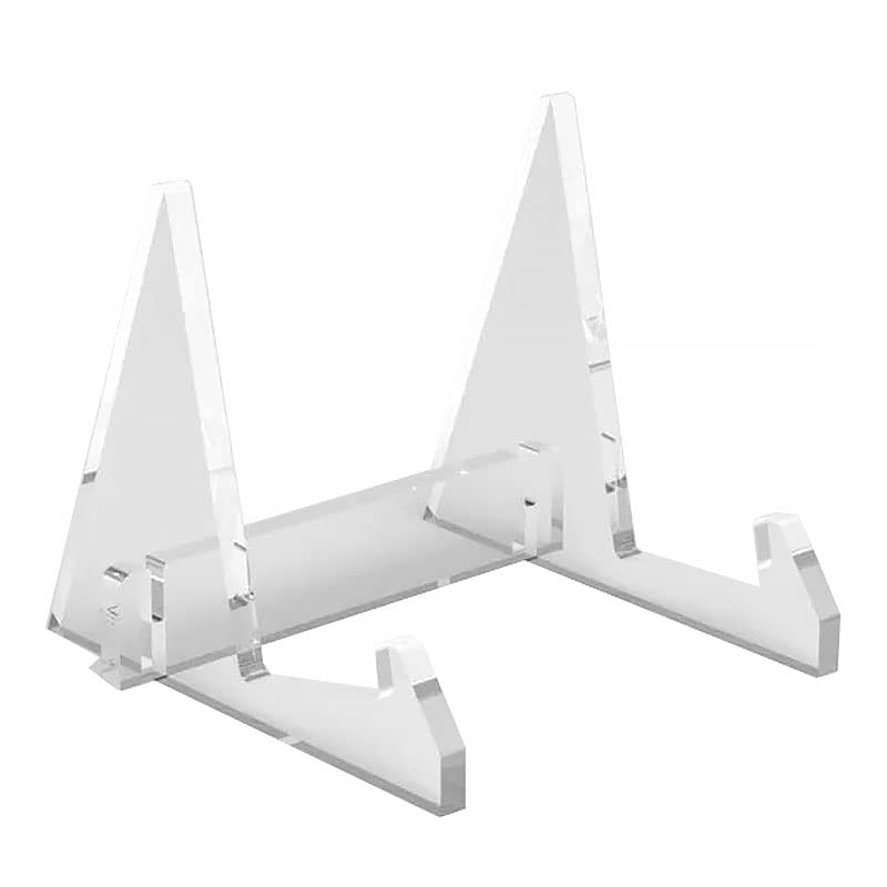 tooloflife Acrylic Plastic Display Stand Easel Decorative plate stand Holder Picture Frame stand Easel Display Stand(3pcs Transparent)