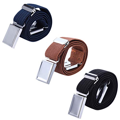 AWAYTR3 PCS Kids Adjustable Magnetic Belts - Easy to Use Magnetic Buckle Belt for Boys and GirlsCarbonfree Certified