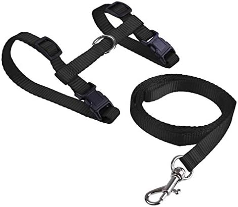 Kemxing Adjustable Cat Harness Nylon Strap Collar with Leash Comfortable Strap for Pets Outdoor Walking