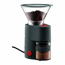 Bodum BISTRO Burr Grinder, Electronic Coffee Grinder with Continuously Adjustable Grind, Black