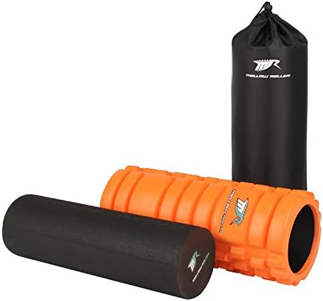 Foam Roller - For Muscles - Deep Tissue Massage - 2 In 1 - Mellow Roller - Best Quality - For Physical Therapy &amp; Exercise