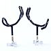 Amarine Made Sure Grip Steel 20 Degree Angle Rod Holder with Mounting Base, Metric M10x1.5 Thread Coated Steel Rod-PVC Dipped Fishing Pole Holders for Boat (1Pcs)