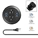 Desk Power Grommet Outlet with USB, Recessed Power Strip Receptacle Outlet, Plug-in 2 Plug Connect 6.5 ft Extension Cord Suitable Furniture Conference Room Office Kitchen Table (2AC4USB Black)