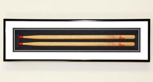 Drumstick Frame - Wall Display Case White 2 Drum Sticks - Thumbnail 4