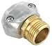2 Pack - Gilmour Heavy Duty Brass and Metal Male Hose Repair Clamp Coupling - Barbed Mender for Garden Hoses - 01MZ primary