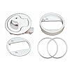 Round-White-Plastic-Flush-Slam-Latch-with-Lock–Boat-Rv-Caravan–Five-Oceans