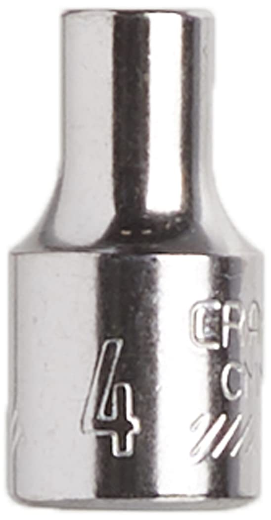 CRAFTSMAN Shallow Socket, Metric, 1/4-Inch Drive, 4mm, 6-Point (CMMT43505)